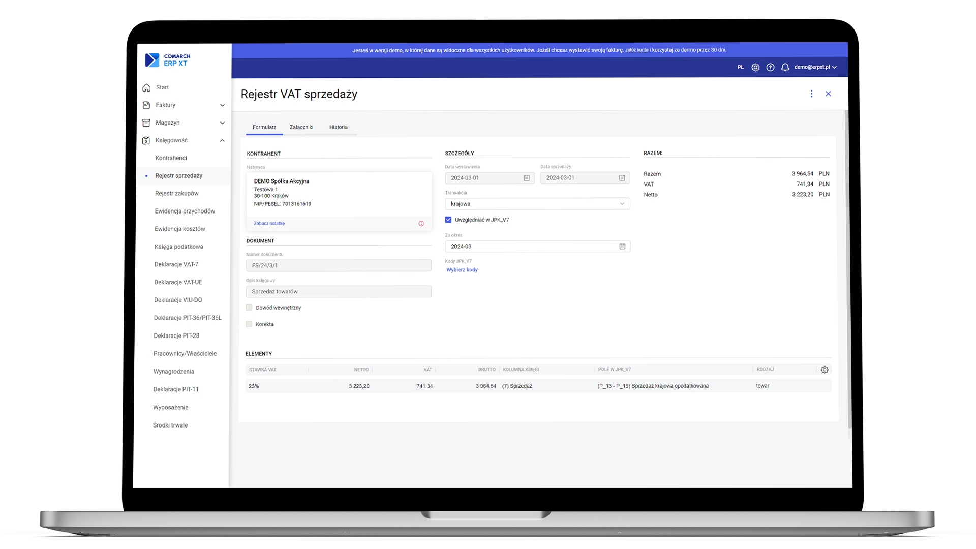 Comarch Demo ERP XT